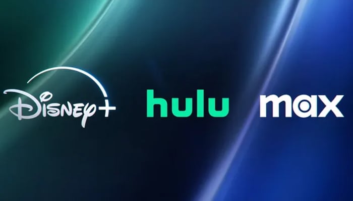 An undated image showing logos of Disney, Hulu and Max. — Disney / Warner Bros. Discovery
