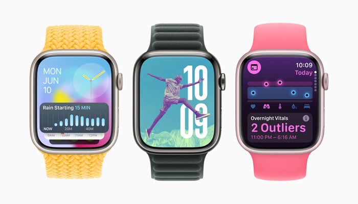 An undated image of Watch OS11. — Apple