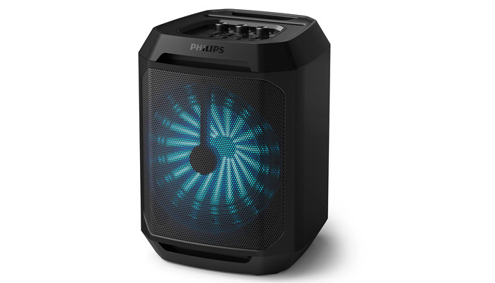 An undated image of the Philips TAX2208 Bluetooth party speaker. — Philips