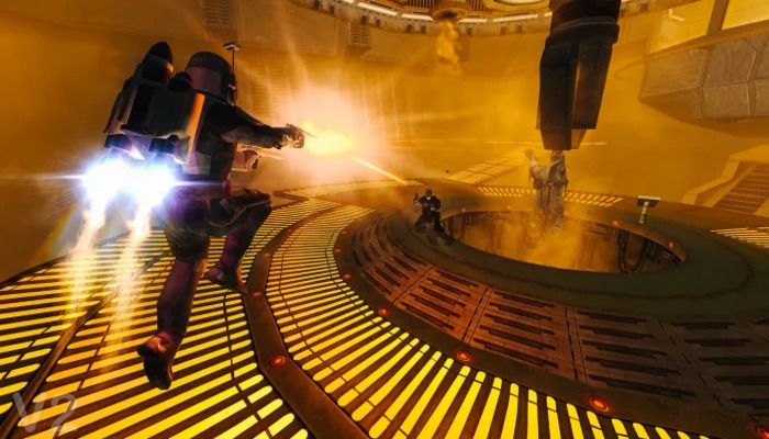 An undated in-game image of Star Wars: Bounty Hunter. —Aspyr