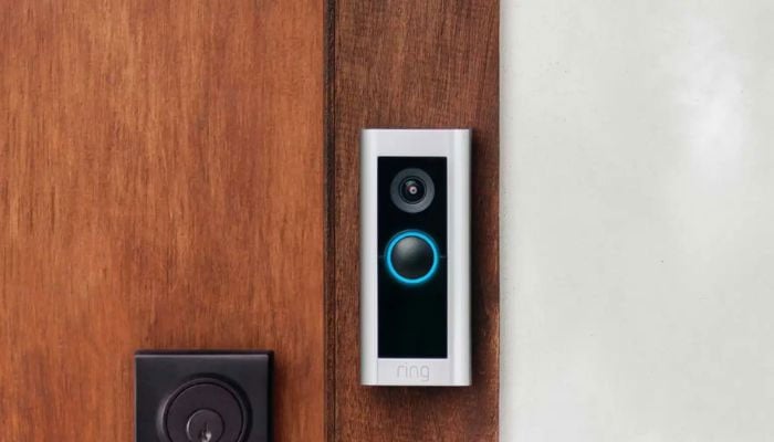 An undated image of a Ring Video Doorbell.—Ring