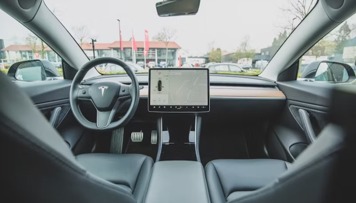 An undated image of a Tesla interior. — Unsplash