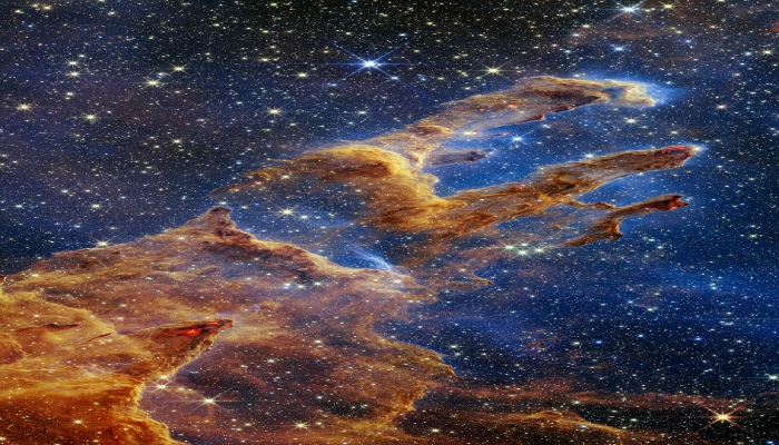 An undated image of the Pillars of Creation. — NASA