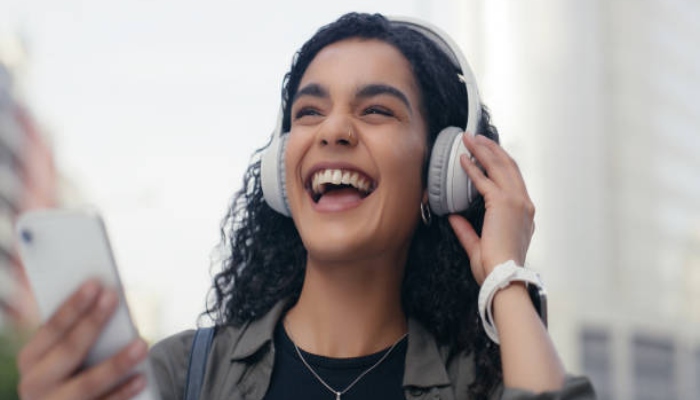 An undated image of a Woman listening to music. — iStock