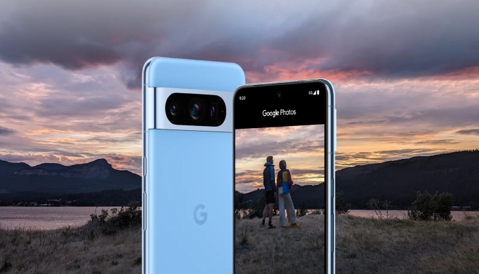 An undated image of the Google Pixel 8. — Google