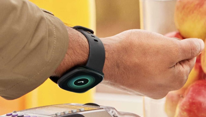 An undated image of a person wearing Fitbit Versa 4 watch. — Fitbit