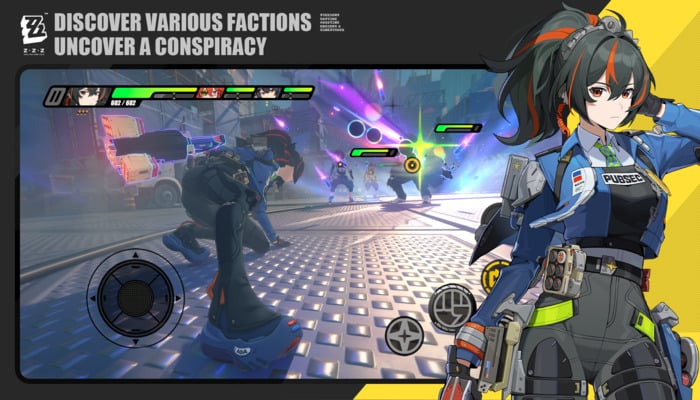 An undated in-game image of Zenless Zone Zero characters. — Google Play Store