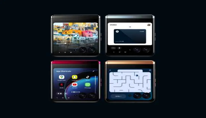 An undated image of Motorola foldable phones. — Motorola