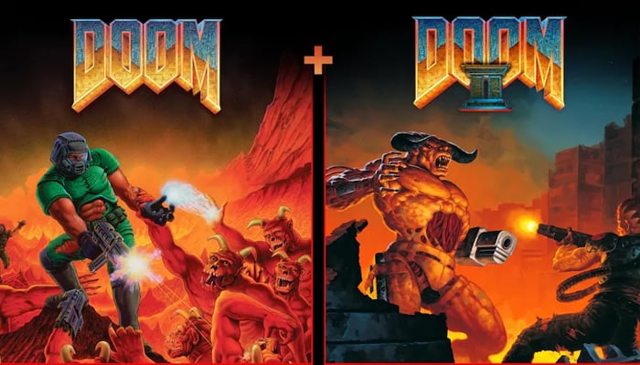 An undated image of Doom + Doom II poster. — Bethesda