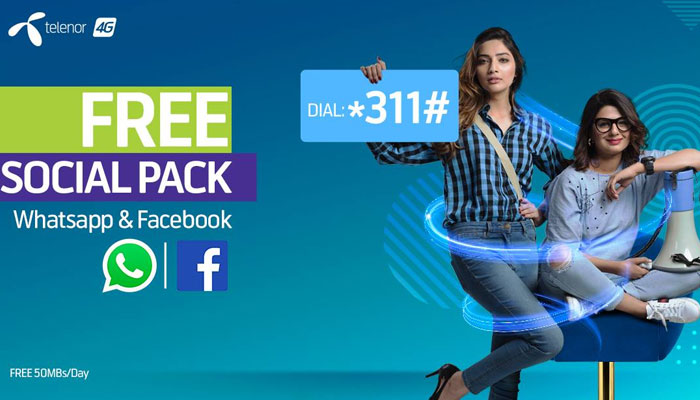 An undated social media poster of Telenor social pack offer. — Facebook/Telenor