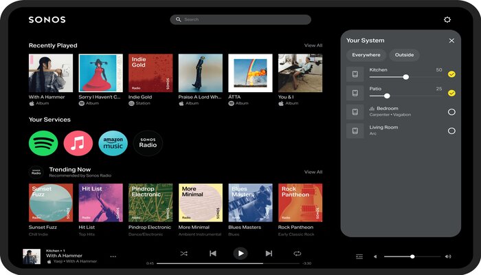 An undated image of Sonos web page. — Sonos