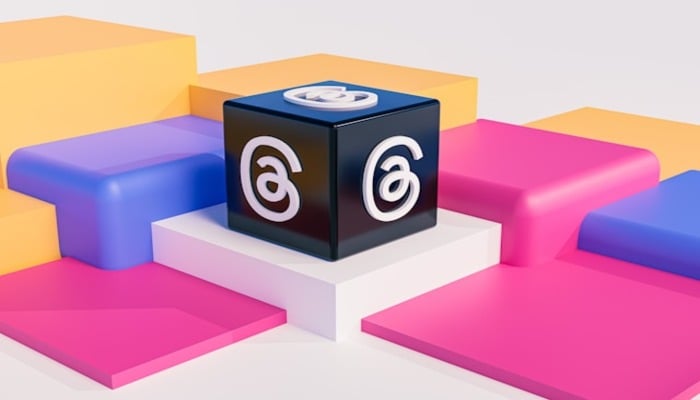 An undated image of the Threads app logo. —Unsplash