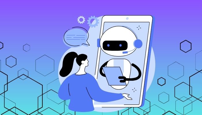 A representational image of an AI bot. — Canva