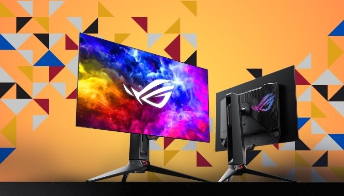 An undated image of Asus ROG Swift PG27AQDM. —ROG/Canva