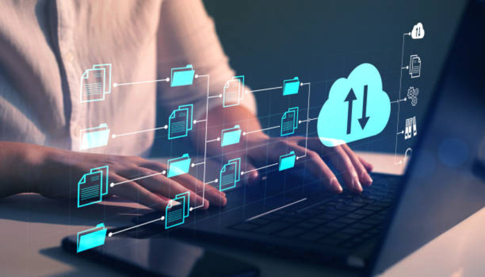 A representational image of data transfer. — iStock