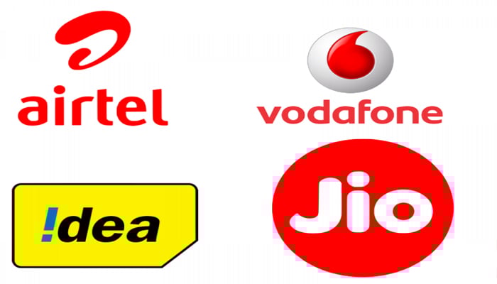 An undated image of showing Indian telecom company logos. — TelecomTalk