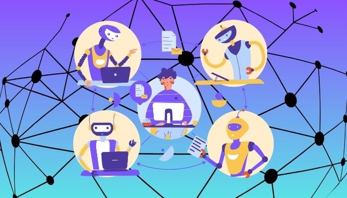 A representational image of AI chatbots. —Canva