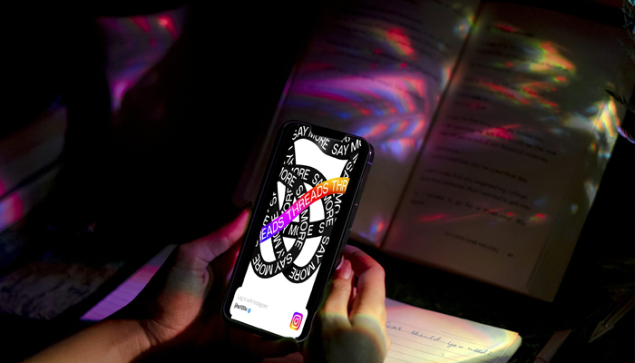 An undated image of Threads app on a smartphone. — Unsplash