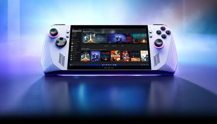 An undated image of Asus ROG Ally gaming handheld. —Asus