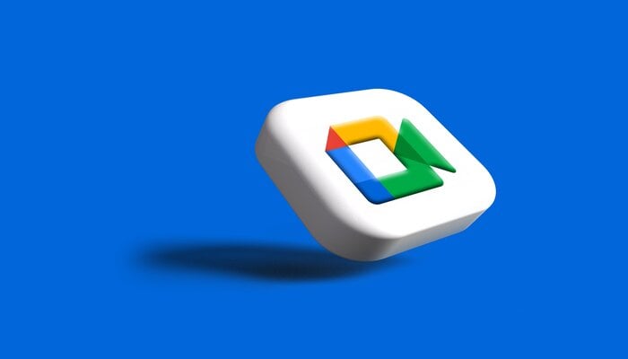 An undated image of Google Meet logo. — Unsplash