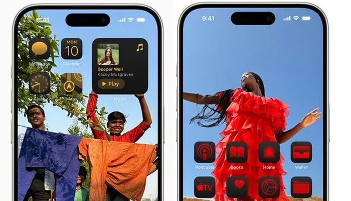 An undated image of iOS 18. — Apple