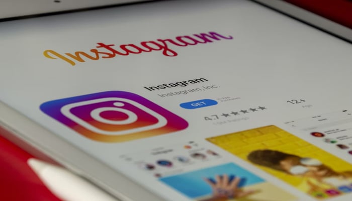 An undated image of Instagram open on Play Store. — Unsplash