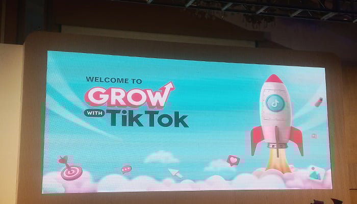 An image of Grow with TikTok event clicked on August 31 at Marriott Hotel in Karachi. — Gadinsider
