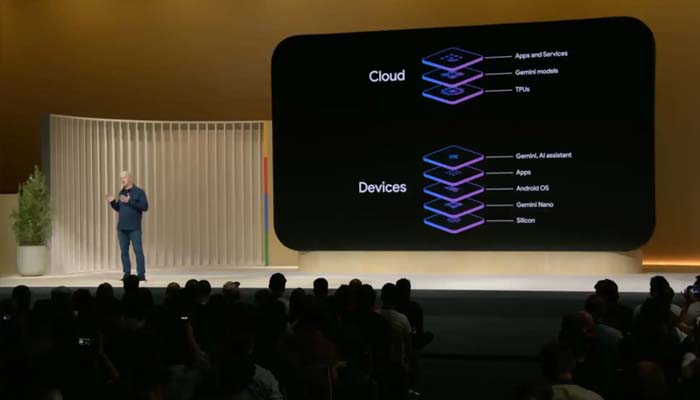 A still image of Gemini Live of Made by Google event 2024 held on August 13 at Mountain View headquarters in California. — Screengrab via YouTube Made by Google channel