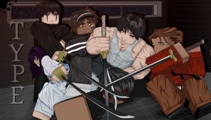 In-game image of Type Soul characters. — Roblox