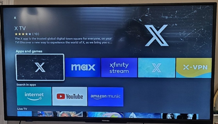 Undated image of X TV. — X/@jackunheard