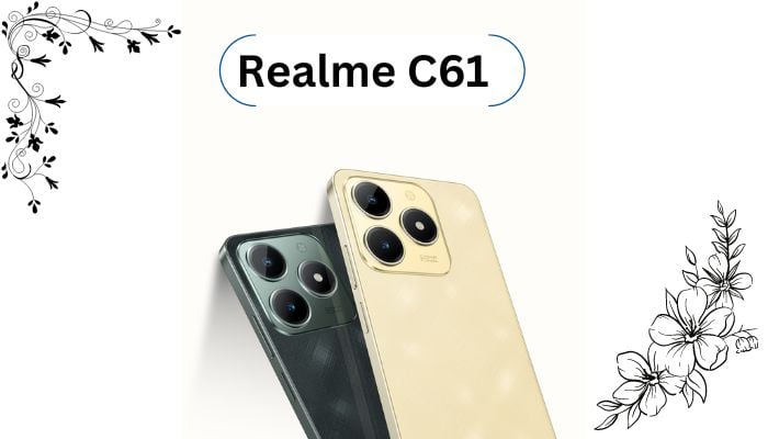An undated image of Realme C61. — Realme/ Canva