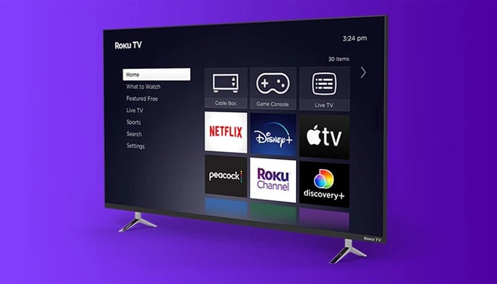 An undated image of Roku TV screen. — Roku