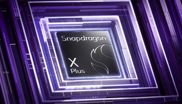 An undated image of Qualcomm Snapdragon X Plus 8-core chipset. — Qualcomm