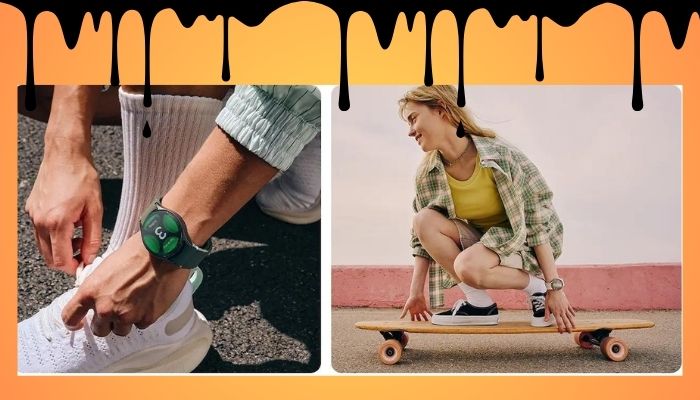 An undated image of a person wearing Samsung Galaxy Watch 7. — Samsung/Canva