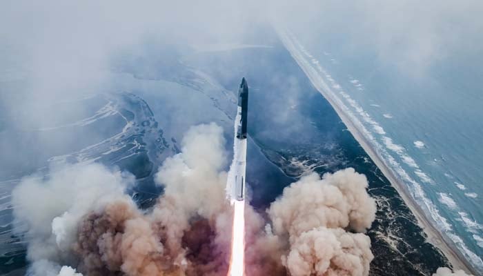 An undated image of SpaceX Starship. — NASA