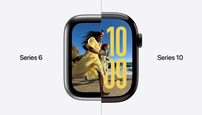 The image displays Apple Watch Series 10. — Screengrab via YouTube Apple channel