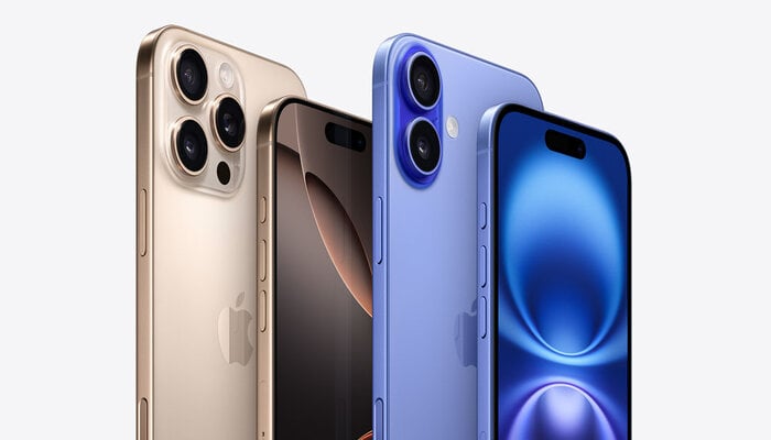 An undated image of iPhone 16 lineup. — Apple