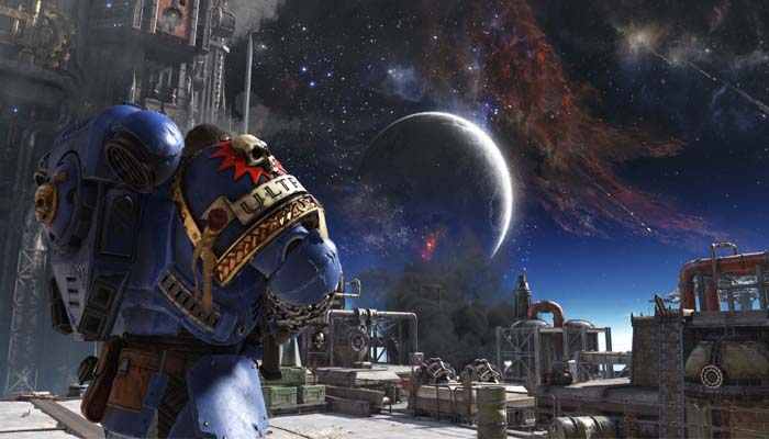 An undated image of Warhammer 40K Space Marine 2. — IGN