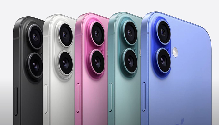 An undated image of iPhone 16. — Apple
