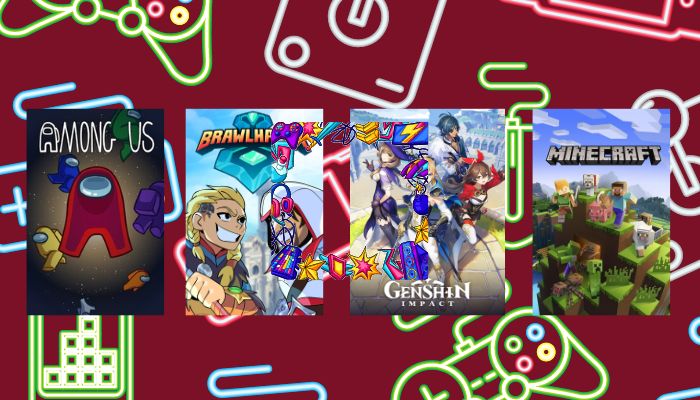 An image with all the cross-platform game posters. — Google PlayStore/Brawlhalla /Epic Games/Nintendo