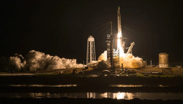 SpaceX Falcon 9 rocket launches the Polaris Dawn private astronaut mission on Sept. 10, 2024. — Polaris Dawn