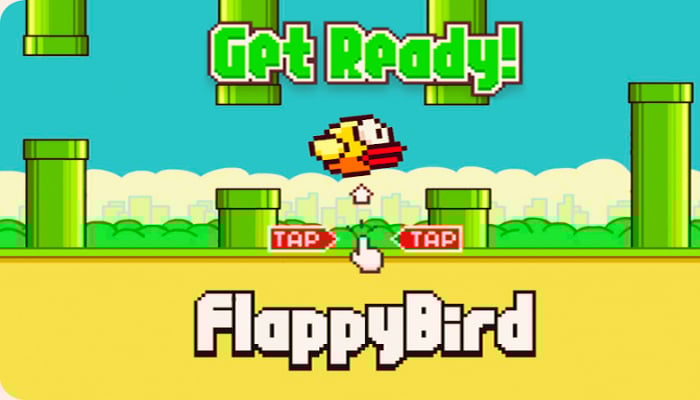 An undated image of Flappy Bird game. — Chrome Web Store - Google
