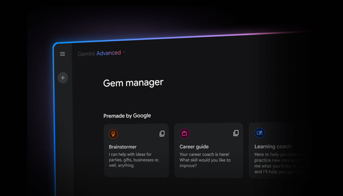 An undated image of Gemini Gems homepage. — Google