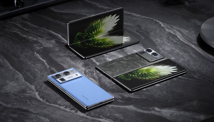 An undated image of Tecno Phantom V Fold2 5G. — Tecno