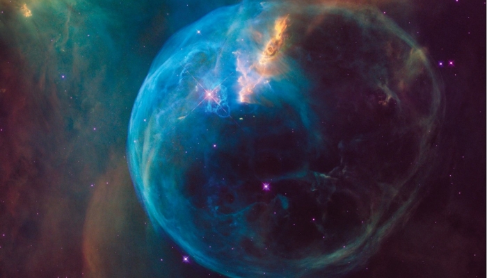 An undated image of Bubble Nebula. — @NASA/Instagram