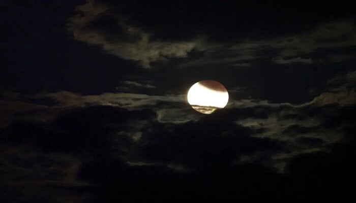 An undated image of Partial Lunar Eclipse. — NASA