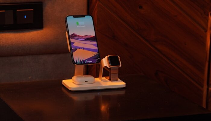 An undated image of Apple devices on charge. — Unsplash