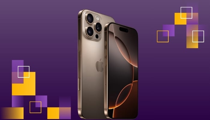 An undated image of iPhone 16 Pro Max. — Apple/Canva