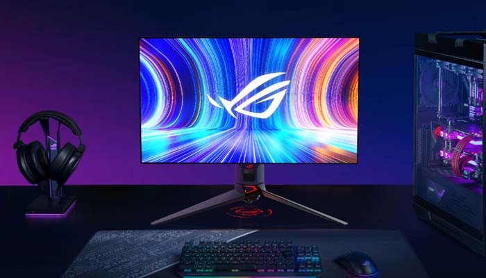 An undated image of Asus ROG Swift PG27AQDM. — Asus ROG