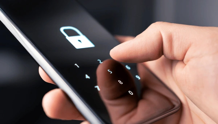 An undated image showing App lock interface on a smartphone. — Shutter Stock